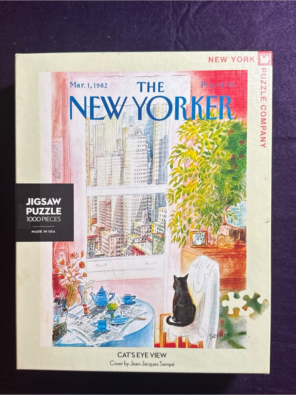 The New Yorker Puzzle Cat’s Eye View 1,000 Piece Jigsaw P Puzzle
